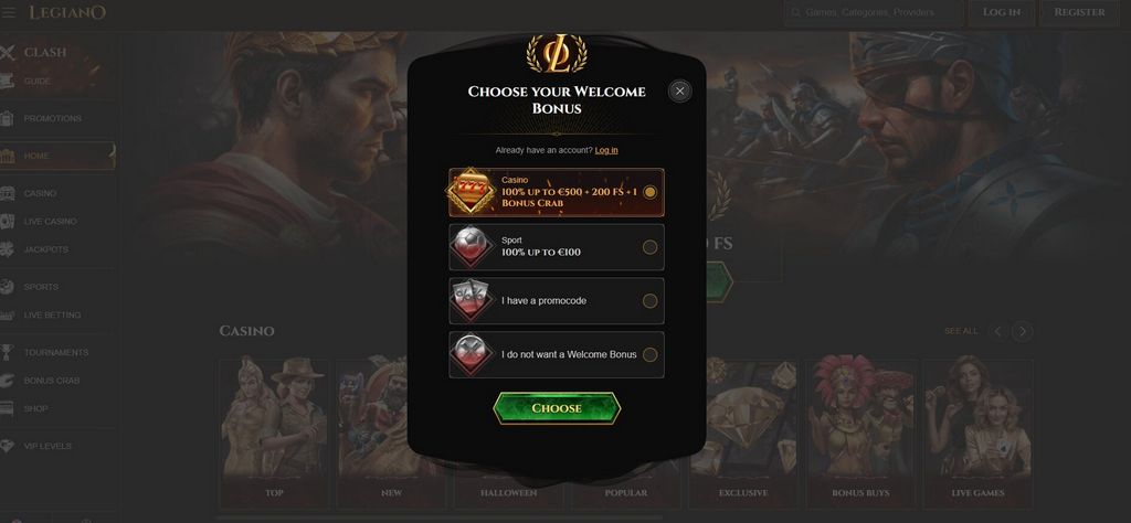Casino Legiano France - Jouez maintenant et remportez des prix réels !